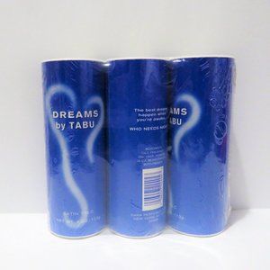 DREAMS BY TABU SATIN TALC 4 OZ 3 PC LOT